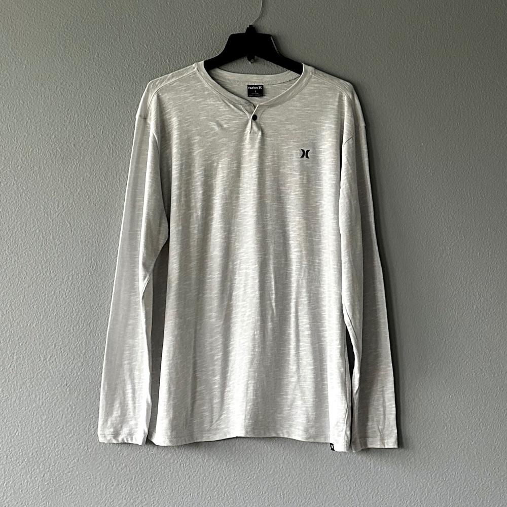 Hurley-Men Long Sleeve Henley Shirt